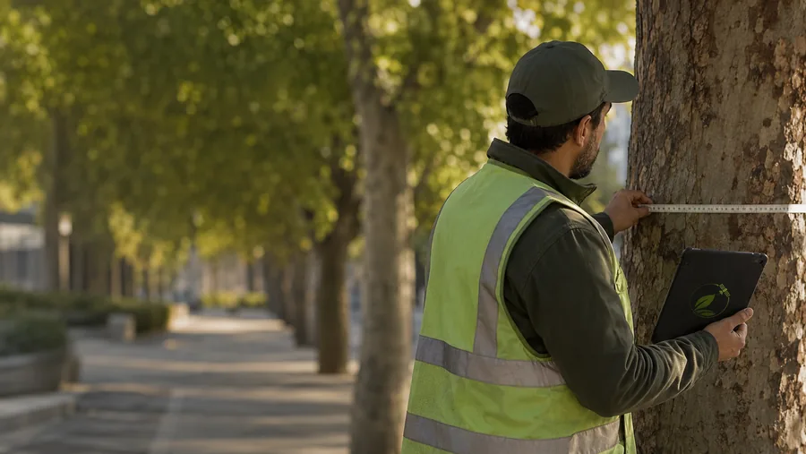 Arbolado urbano evaluado para priorizar mantención y gestión del riesgo
